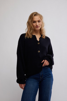 Cocoa Henley - Black by Free People | 25 South Boutiques
