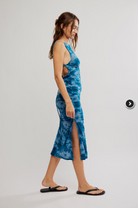 Take Me Away Midi Bodycon Dress - Indigo Combo by Free People — alternate view