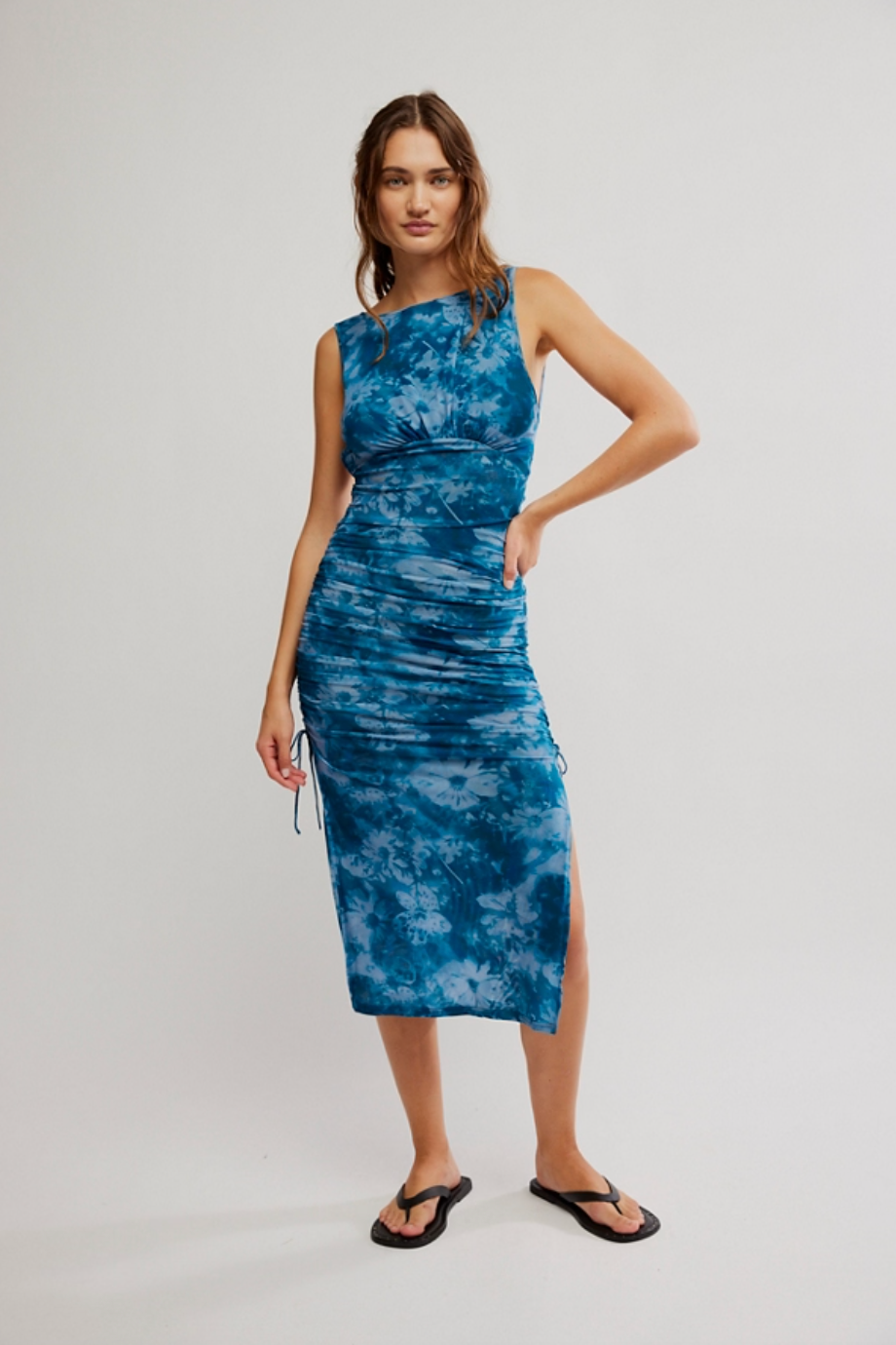 Take Me Away Midi Bodycon Dress - Indigo Combo by Free People | 25 South Boutiques