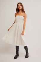 Prairie Convertible Skirt Dress - Whisper White by Free People — view 5