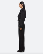 Cropped Trench Coat - Black by Helmut Lang — view 4