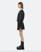 Articulated Leather Jacket - Black by Helmut Lang — view 4