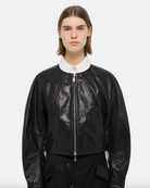 Articulated Leather Jacket - Black by Helmut Lang — alternate view