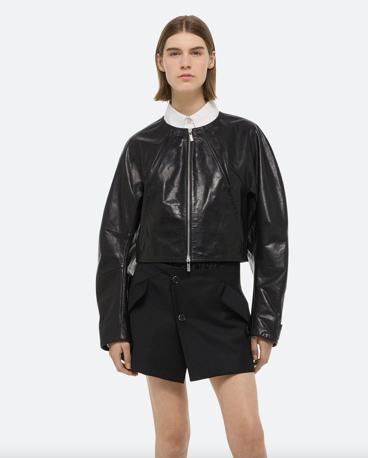 Articulated Leather Jacket - Black by Helmut Lang | 25 South Boutiques