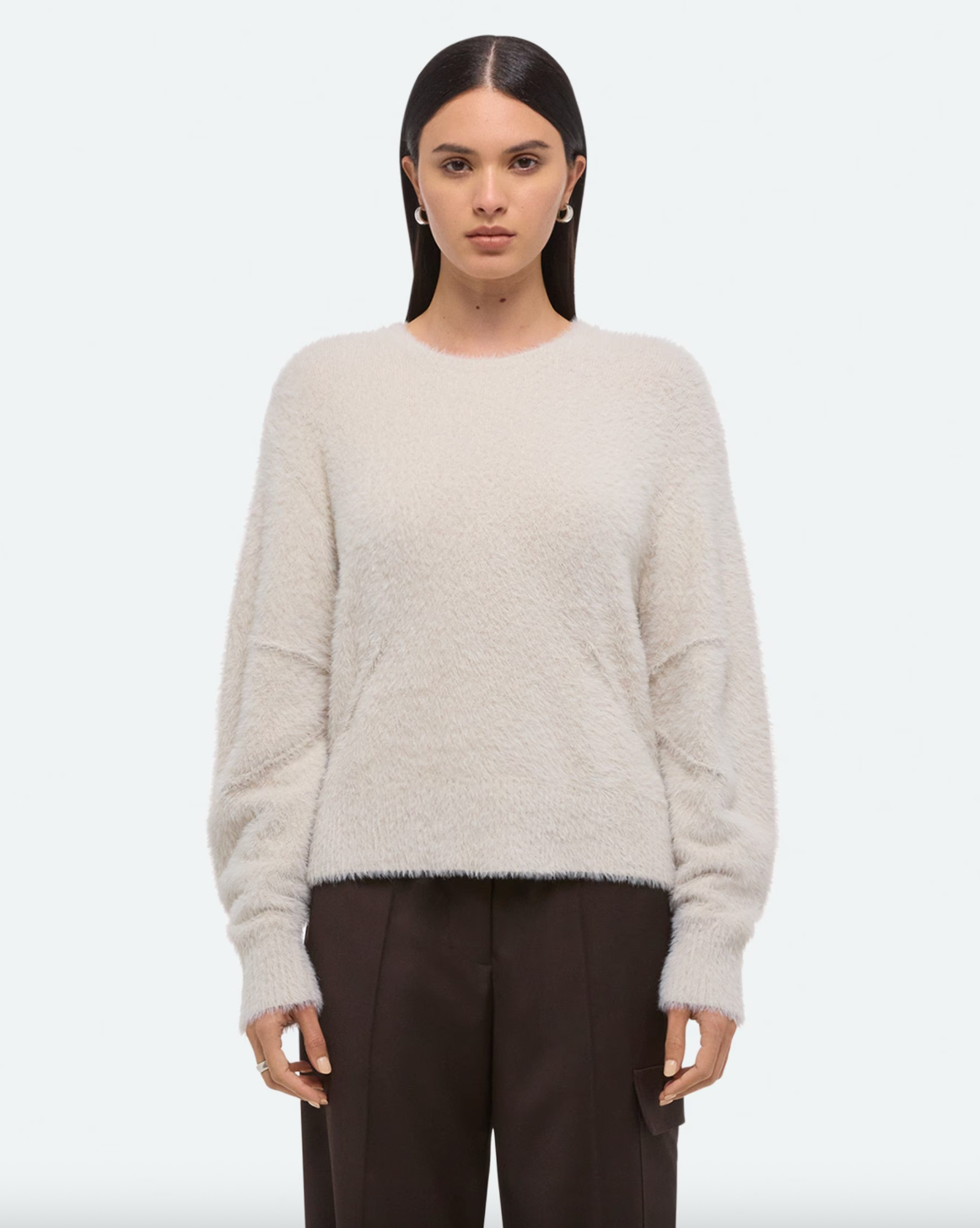 Apex Crewneck Sweater - Ivory by Helmut Lang | 25 South Boutiques