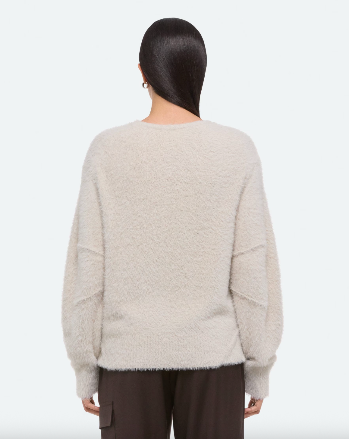 Apex Crewneck Sweater - Ivory by Helmut Lang — view 3