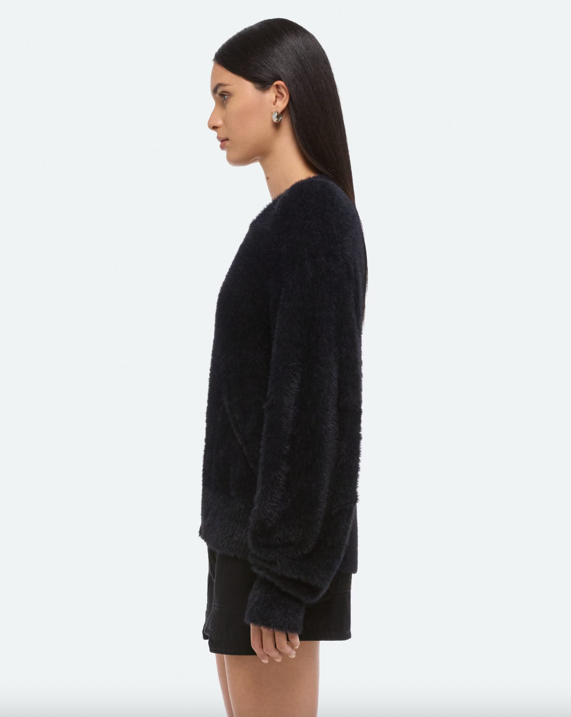 Apex Crewneck Sweater - Black by Helmut Lang — alternate view