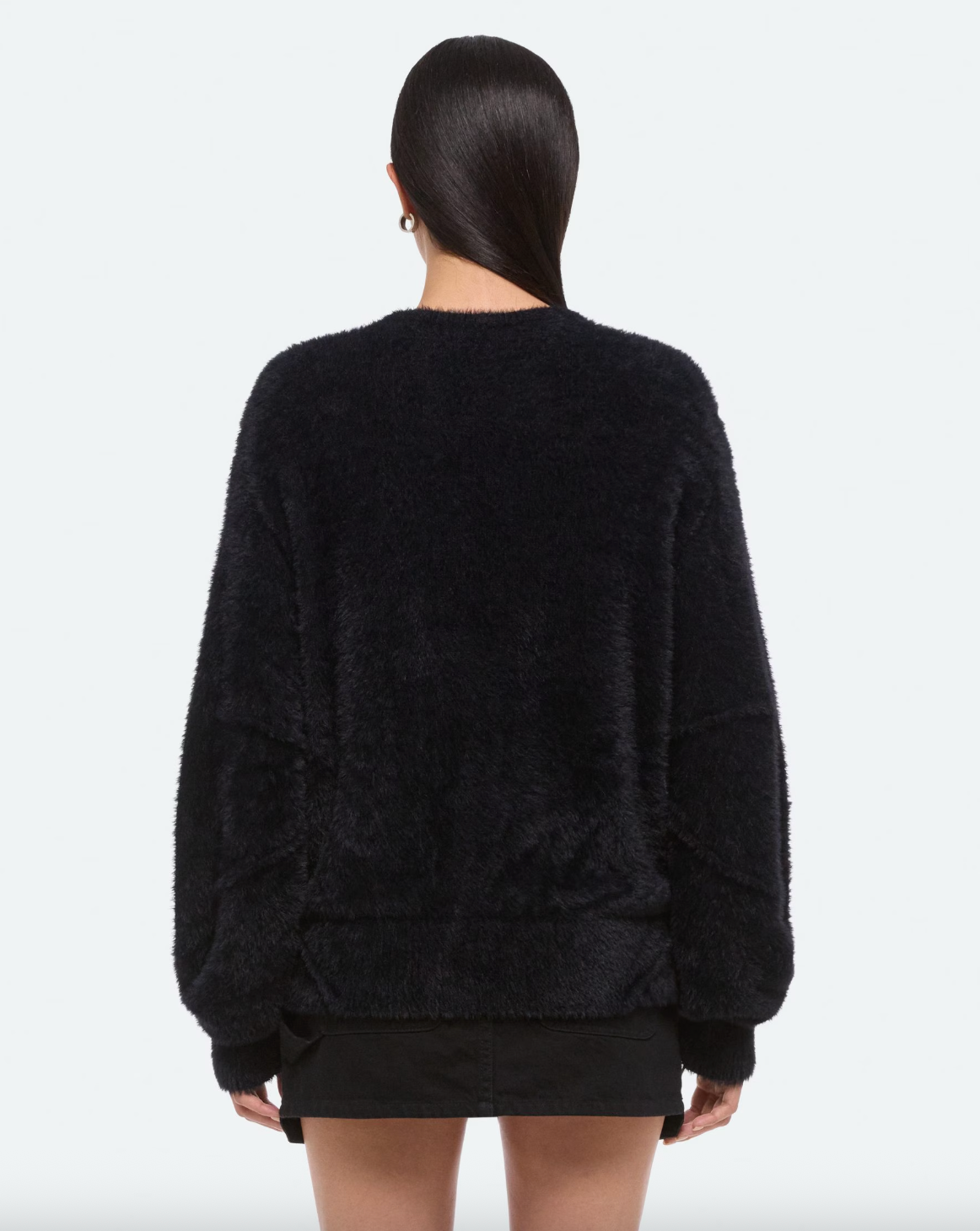 Apex Crewneck Sweater - Black by Helmut Lang — view 3