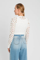 Crochet Cardigan - Natural by Twinset — alternate view