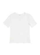 Paloma Cotton Rib Baby Tee - White by A.L.C — view 4