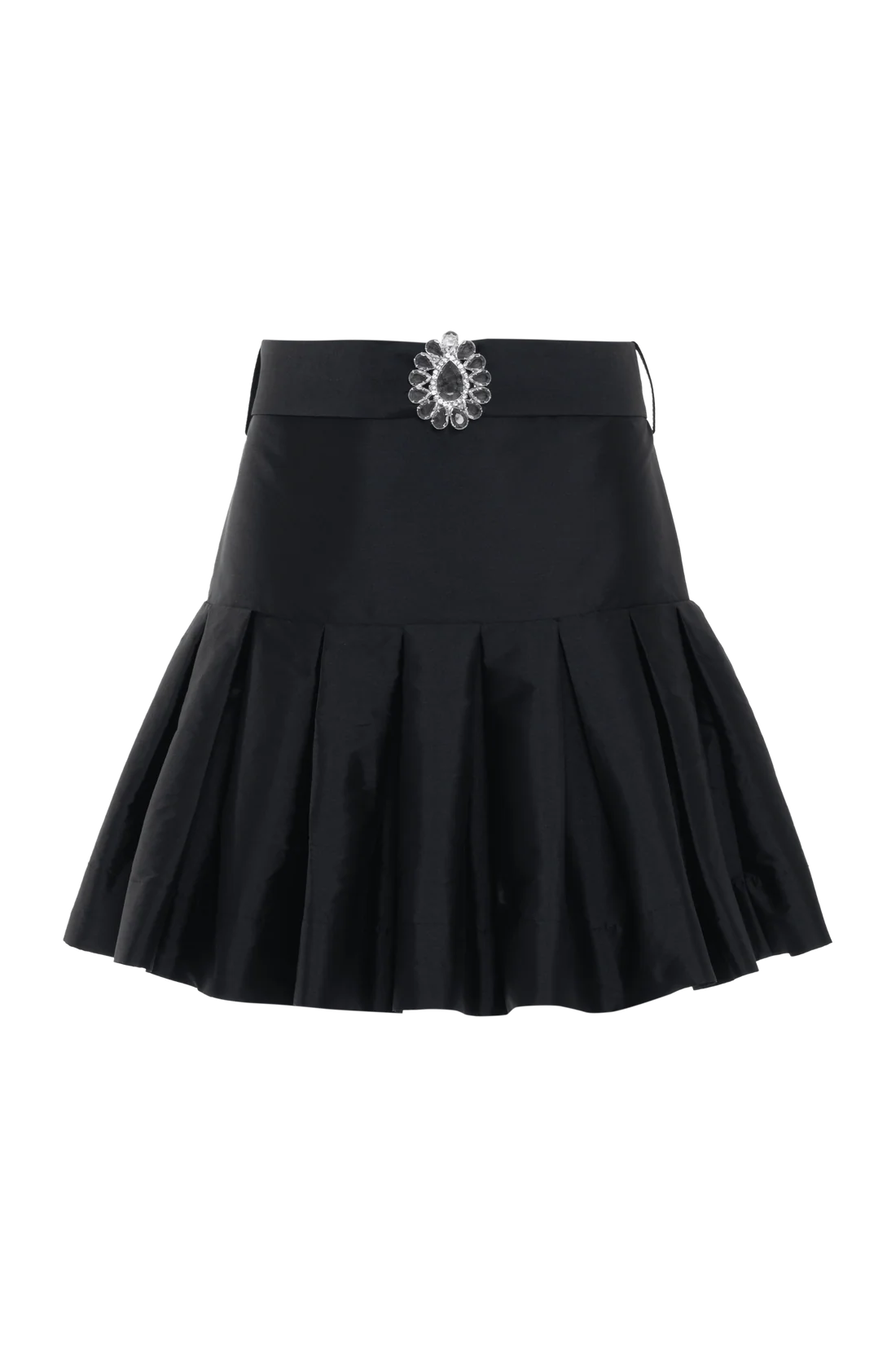 Taffeta Bloom Mini Skirt - Black by PatBo — view 3