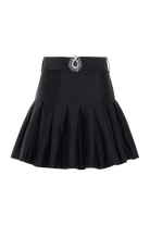 Taffeta Bloom Mini Skirt - Black by PatBo — view 3