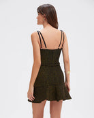 Metallic Knit Mini Dress - Black by PatBo — alternate view