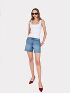 Square Neck Tank - White by Autumn Cashmere — alternate view