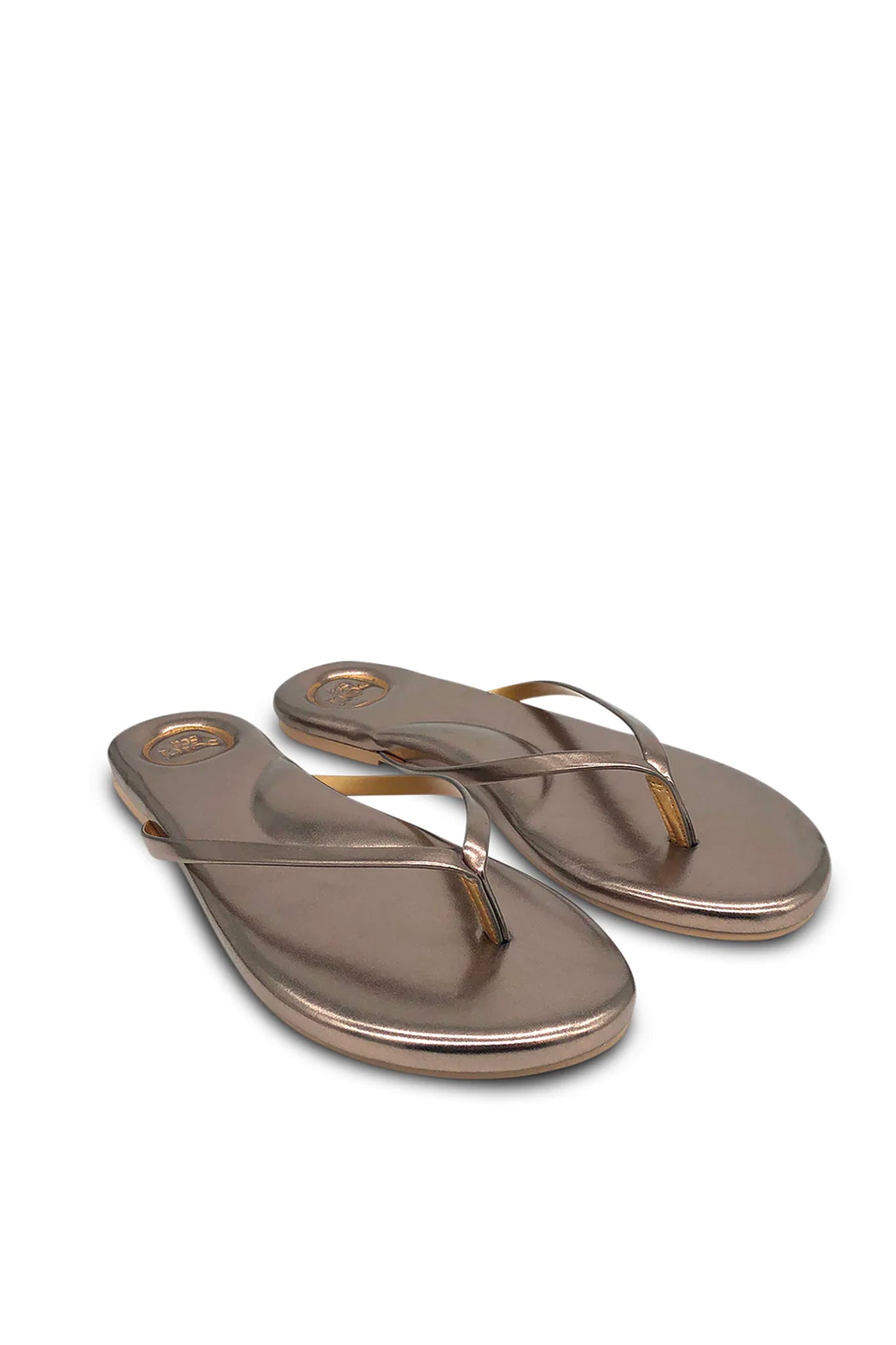 Indie Flip Flops - Metallic Pewter by Soléi Sea — alternate view