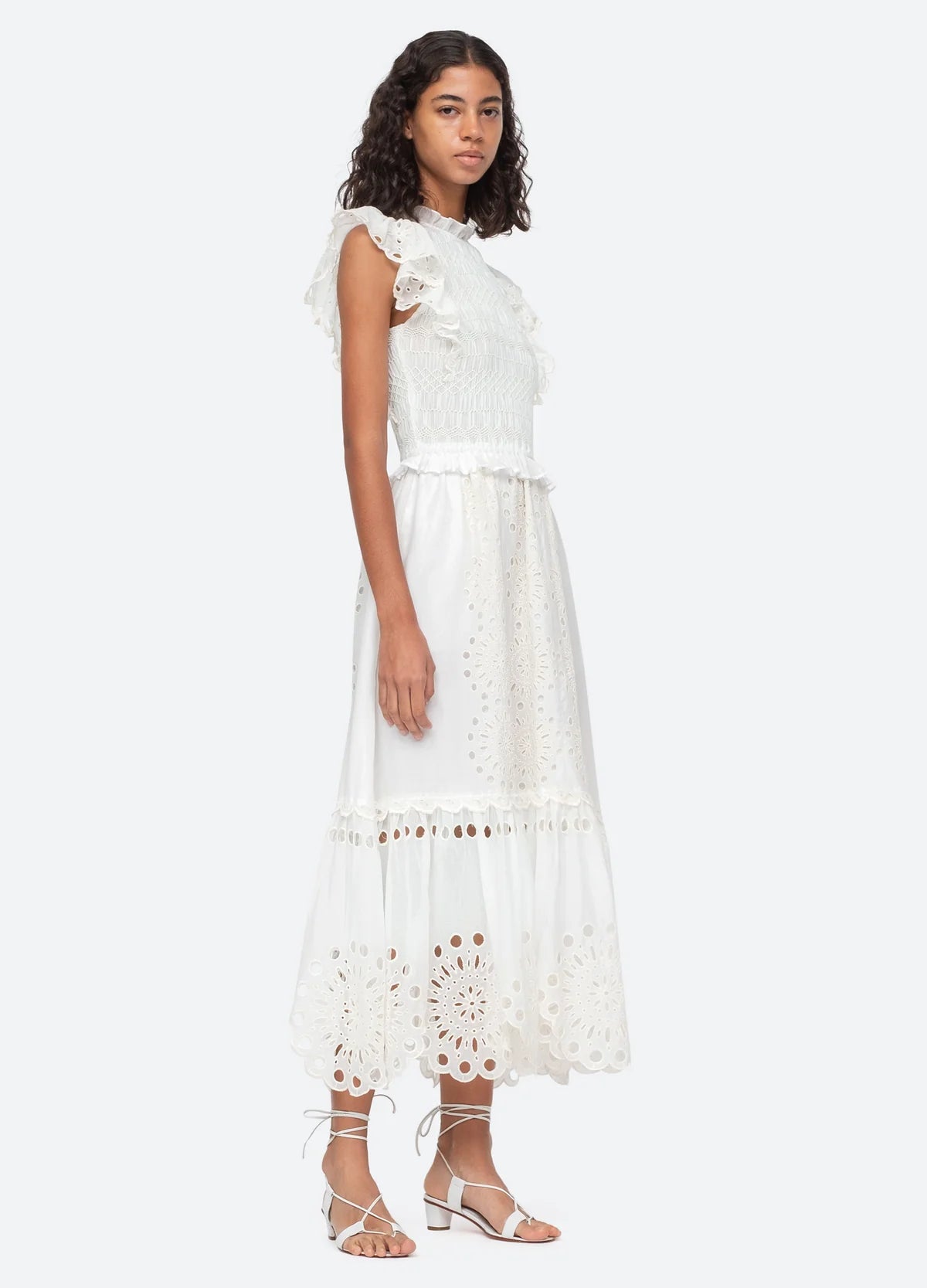 Addie Dress - Cream by Sea NY — view 5