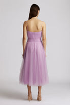 Pleated Tulle Dress - Lilac by Zac Posen — view 4