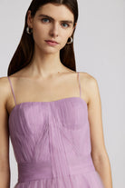 Pleated Tulle Dress - Lilac by Zac Posen — view 5