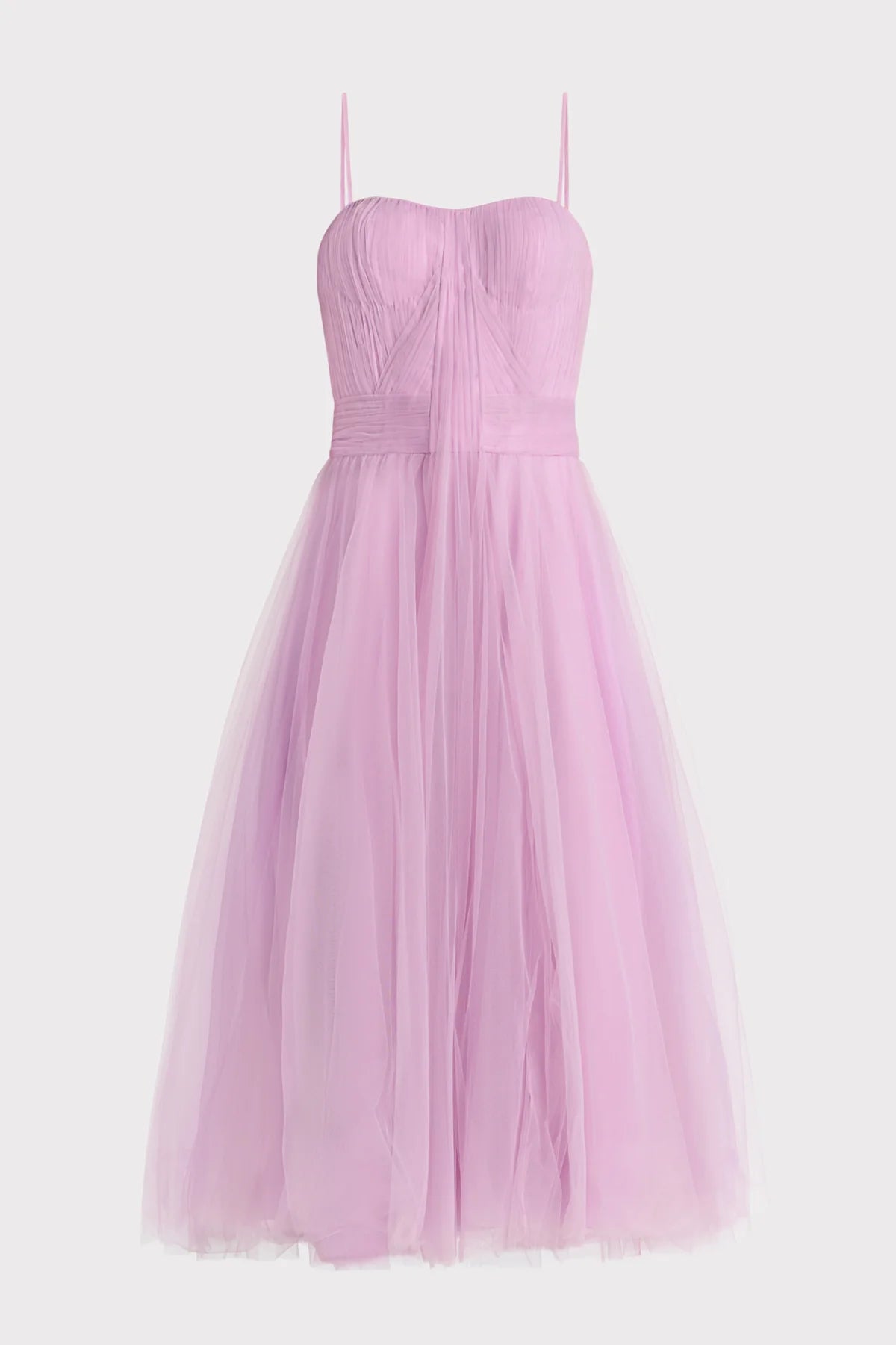 Pleated Tulle Dress - Lilac by Zac Posen — view 6