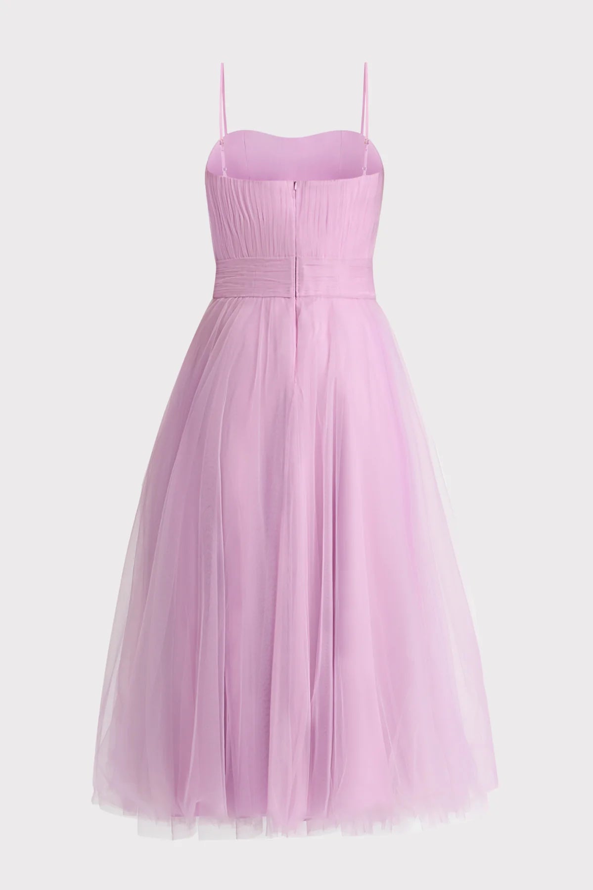 Pleated Tulle Dress - Lilac by Zac Posen — view 7