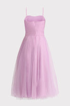 Pleated Tulle Dress - Lilac by Zac Posen — view 7