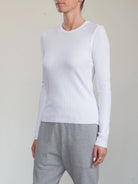 Jimmy Thermal Tee - White by Pharaoh — alternate view