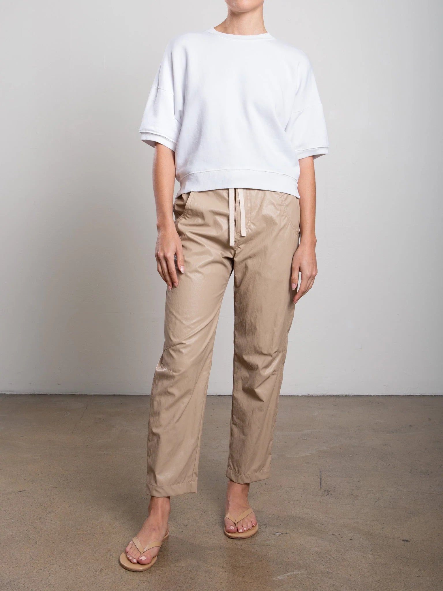 Claire Faux Leather Pant - Biscotti by Pharaoh | 25 South Boutiques