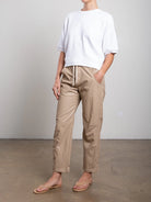 Claire Faux Leather Pant - Biscotti by Pharaoh — alternate view