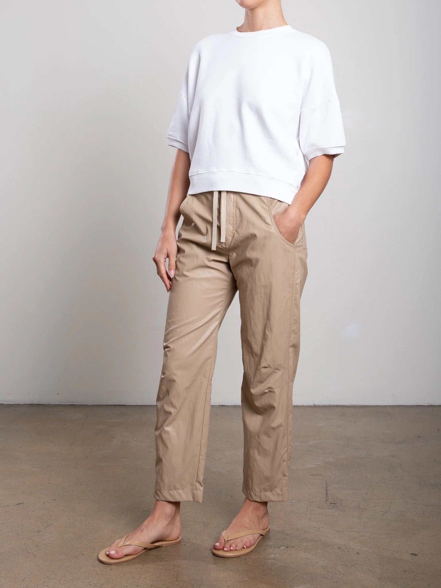 Claire Faux Leather Pant - Biscotti by Pharaoh — alternate view