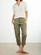 Torrance Faux Leather Pant - Army by Pharaoh | 25 South Boutiques