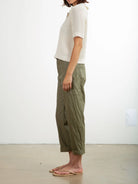 Torrance Faux Leather Pant - Army by Pharaoh — alternate view
