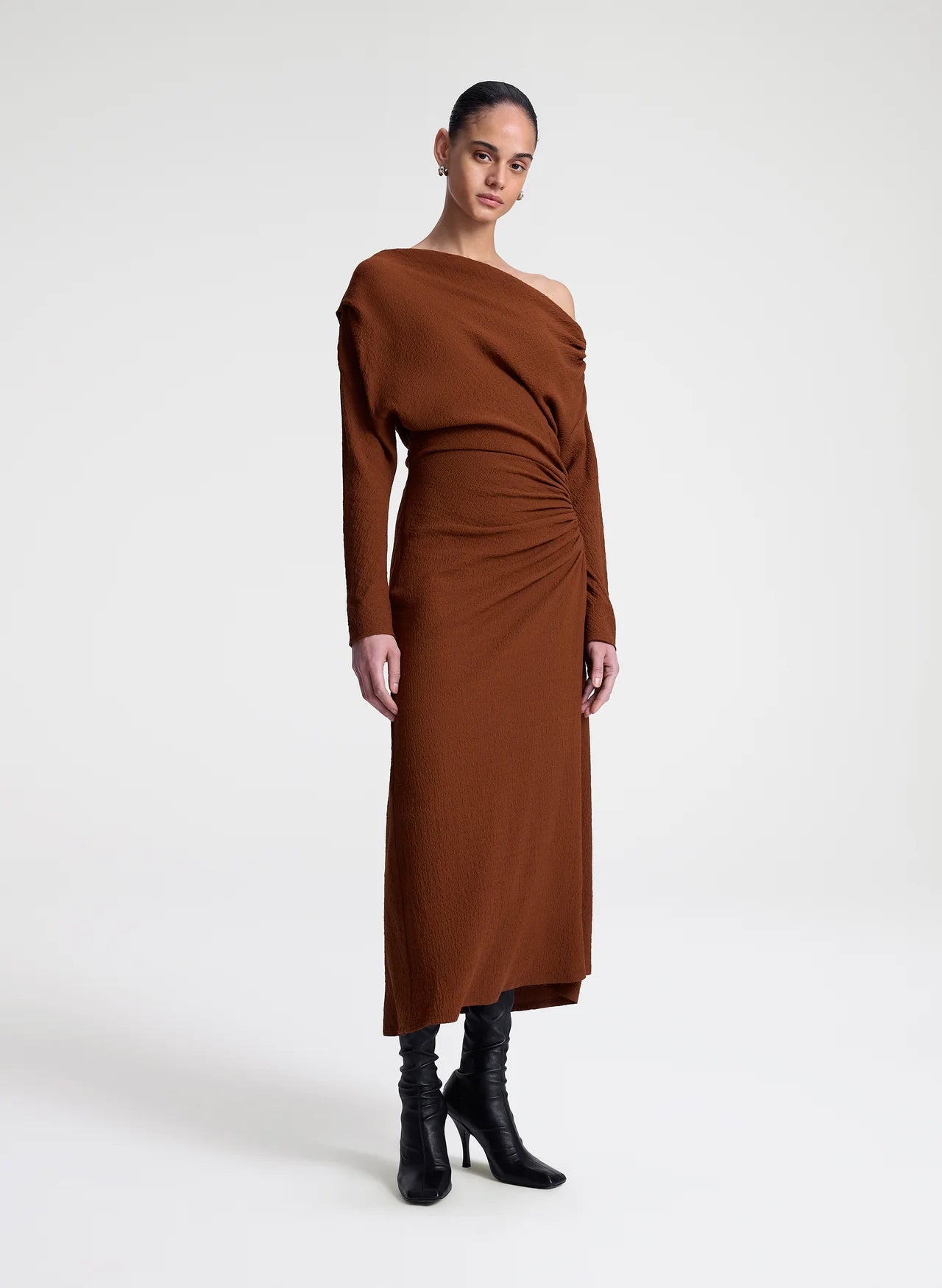 Piper Textured Crepe Dress - Brunette by A.L.C | 25 South Boutiques