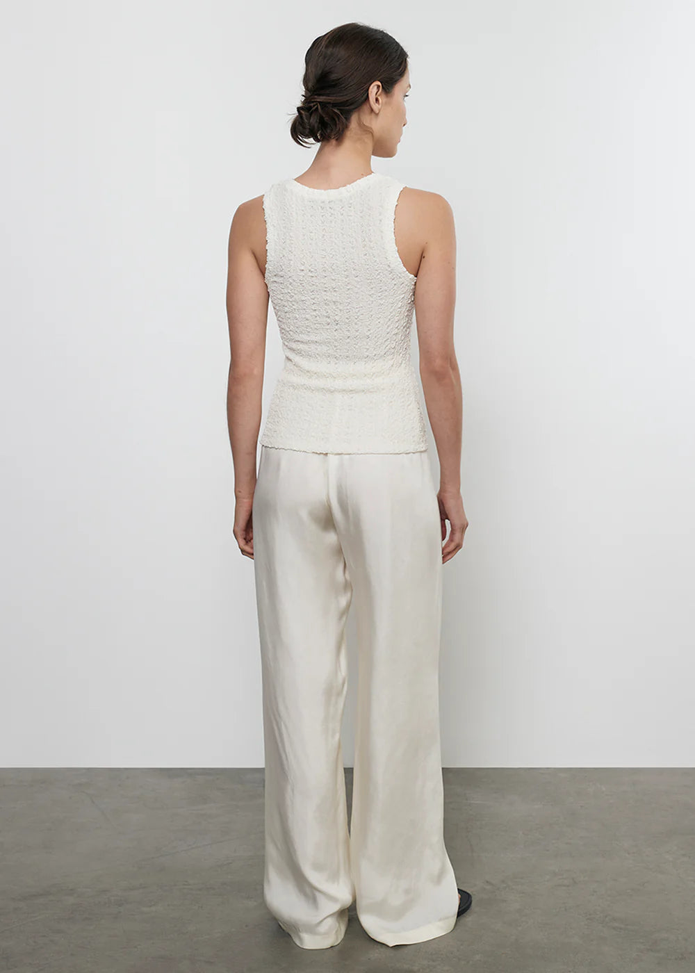 Puckered Sheath Tank - Vanilla by Enza Costa — view 4