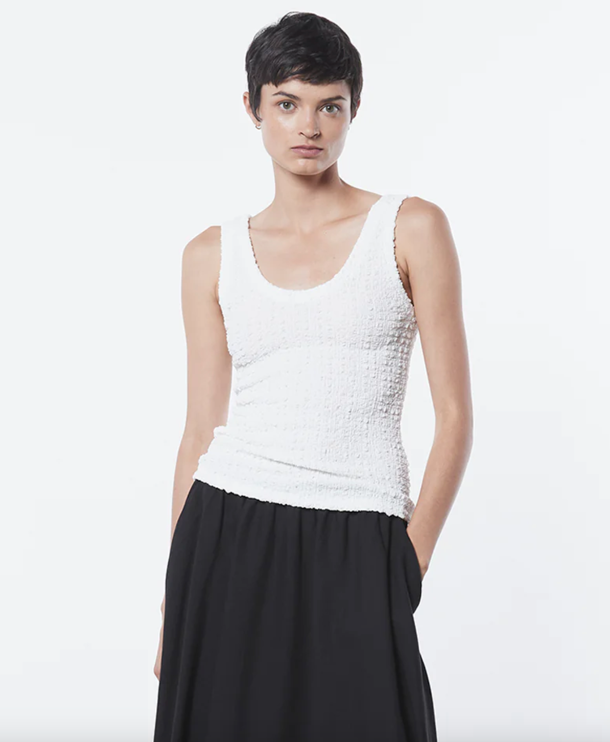 Puckered Tank - Undyed by Enza Costa | 25 South Boutiques