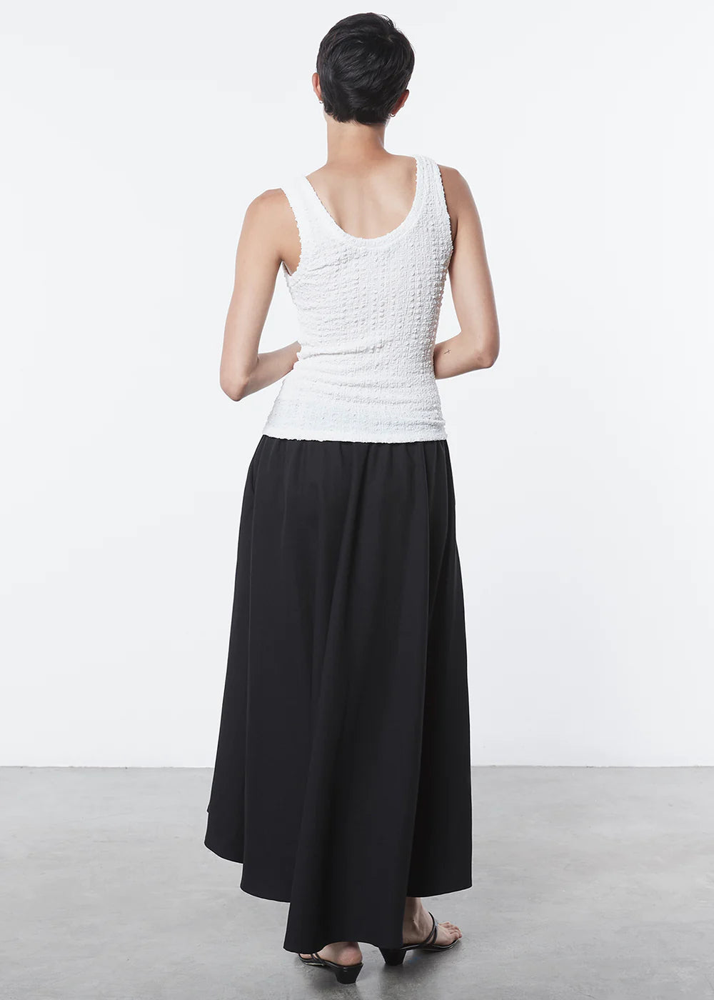 Puckered Tank - Undyed by Enza Costa — view 3
