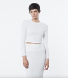 Puckered Long Sleeve Crew - Undyed by Enza Costa | 25 South Boutiques