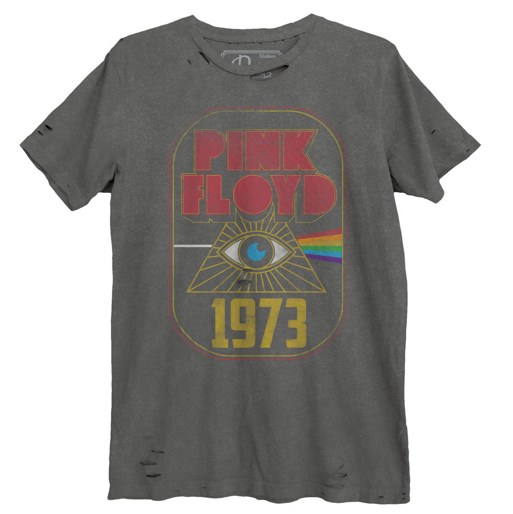 Pink Floyd Darkside 1973 Destroyed Tee - Black by Dirty Cotton Scoundrels — view 3