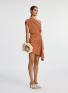 Poppy Linen Mini Dress - Sequoia by A.L.C — view 3