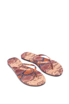 Indie Flip Flops - Python Print Amber Jewel by Soléi Sea — alternate view