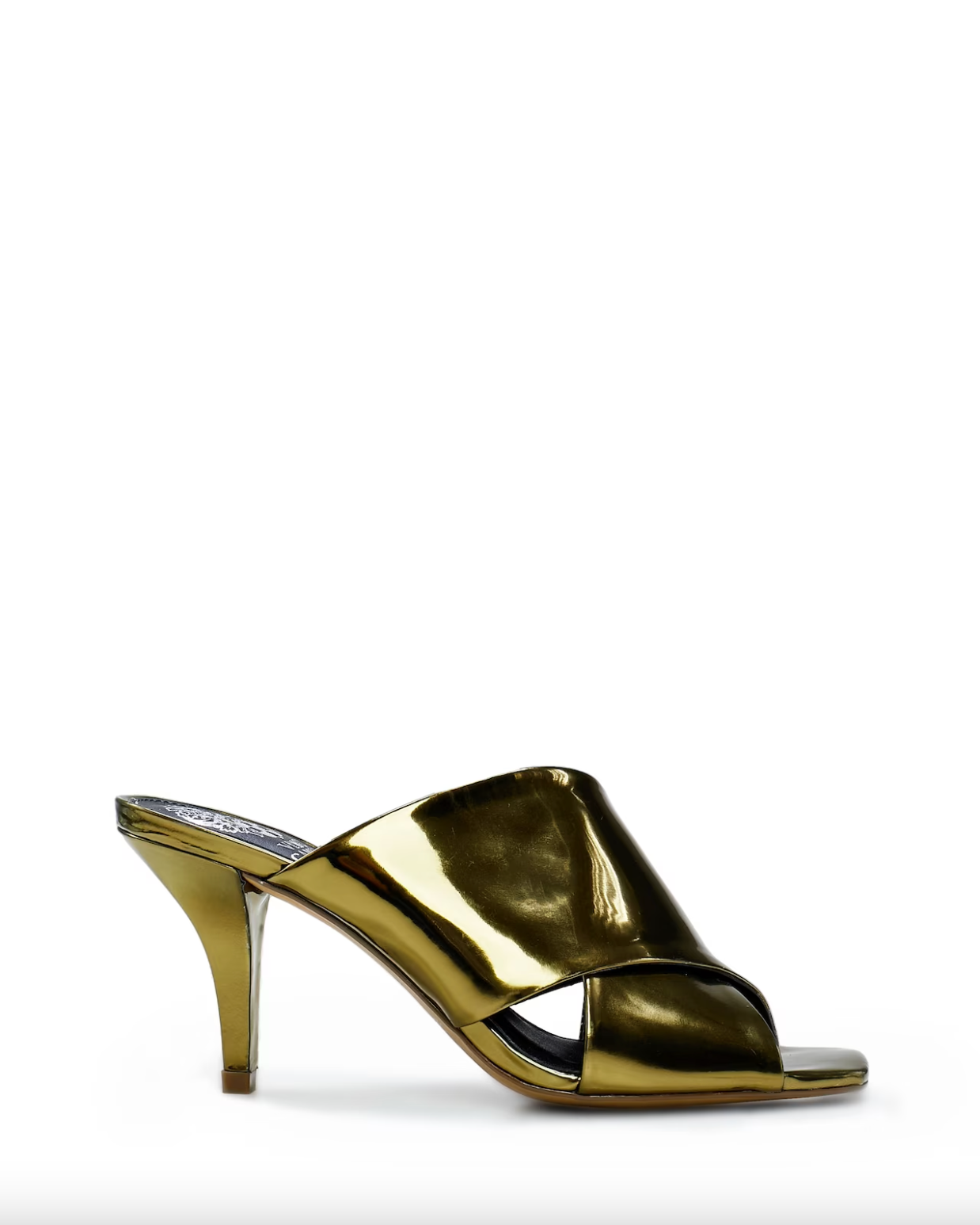 Rehnya Mule Sandal - Olive Metallic by Vince Camuto | 25 South Boutiques