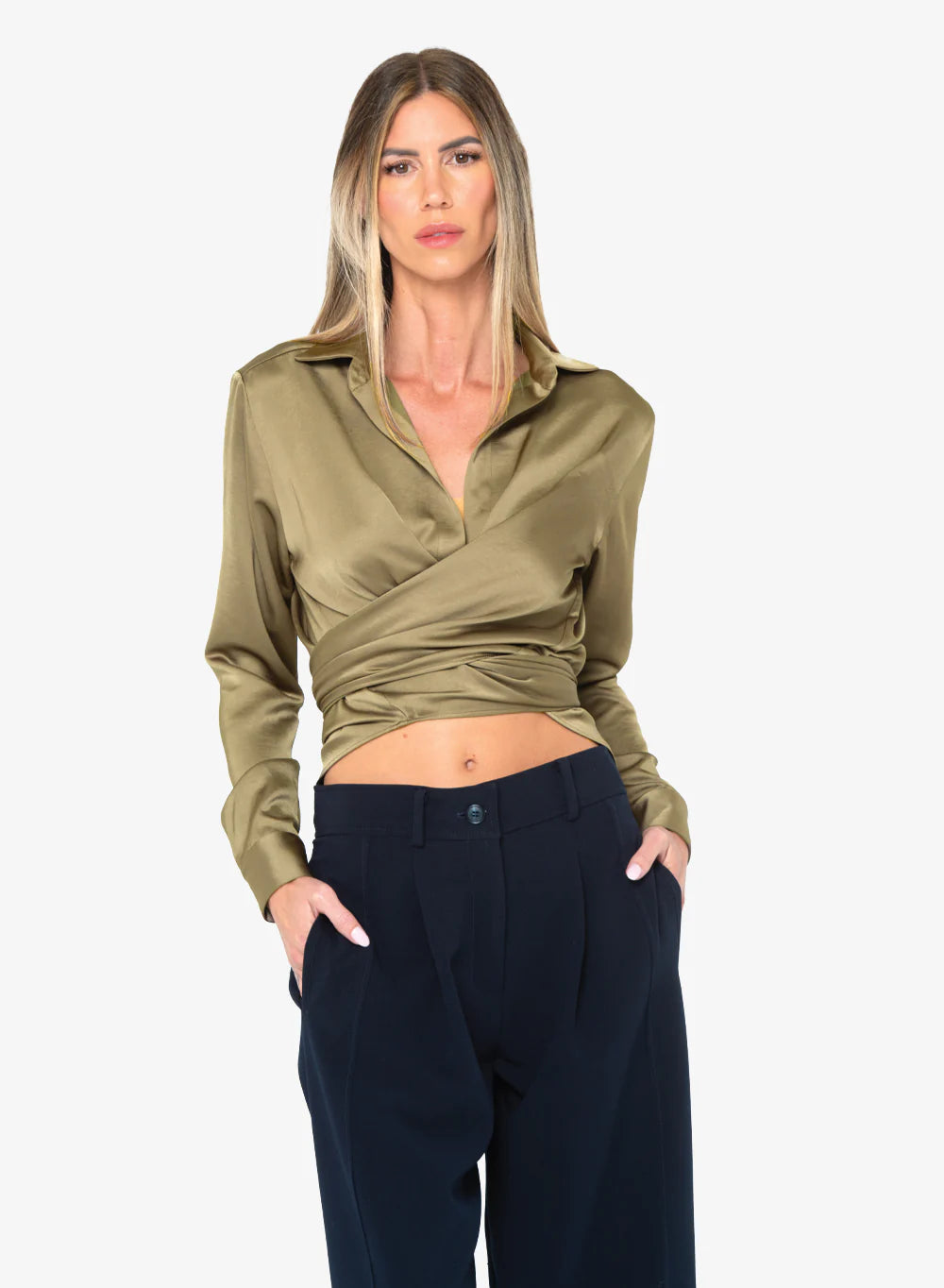 Robyn Top - Pine by Just Bee Queen | 25 South Boutiques