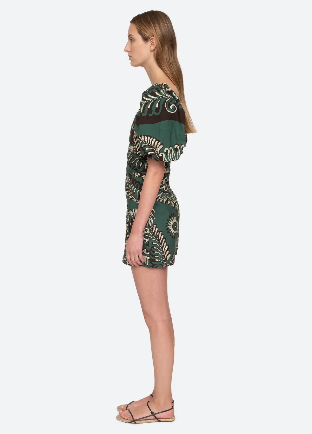 Charlough Mini Dress - Green by Sea NY — view 3