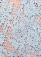 Flared Midi Skirt - Blue Lace by Self-Portrait — view 5