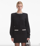 Embellished Cardigan - Black by Self-Portrait | 25 South Boutiques