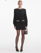 Embellished Cardigan - Black by Self-Portrait — alternate view