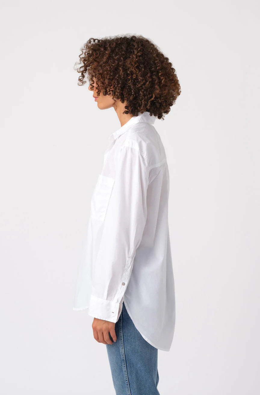 Ruth Oversized Shirt - White by AMO — alternate view
