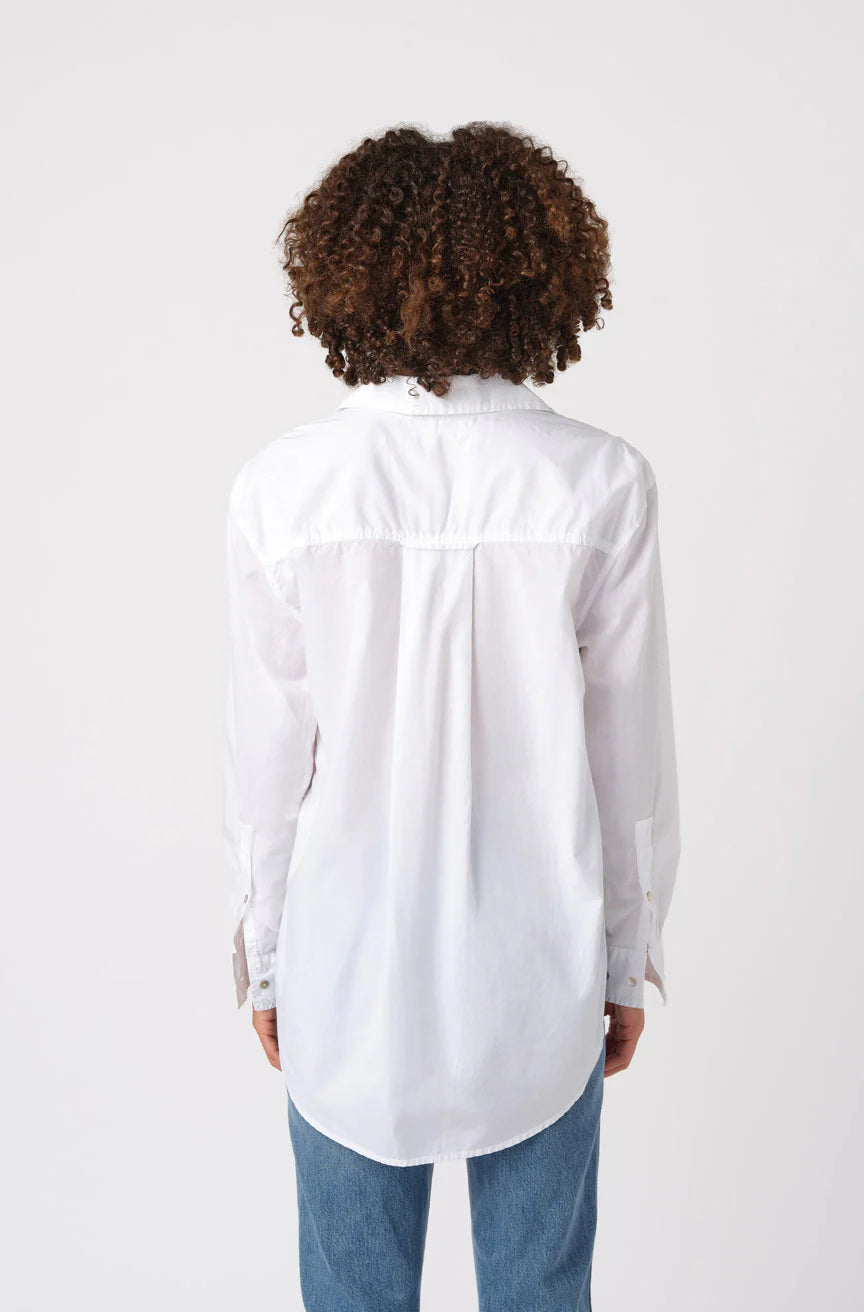 Ruth Oversized Shirt - White by AMO — view 3