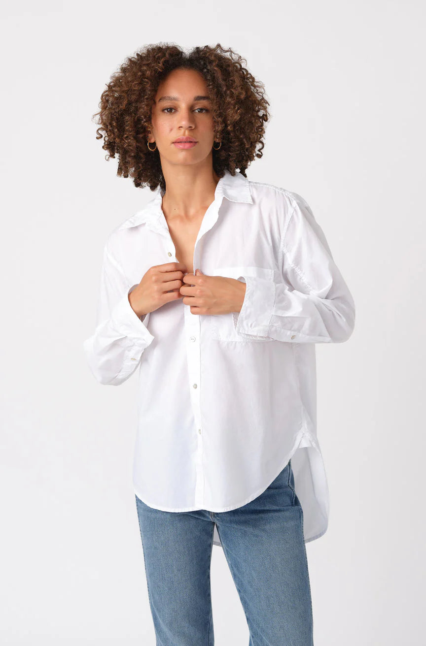 Ruth Oversized Shirt - White by AMO — view 4