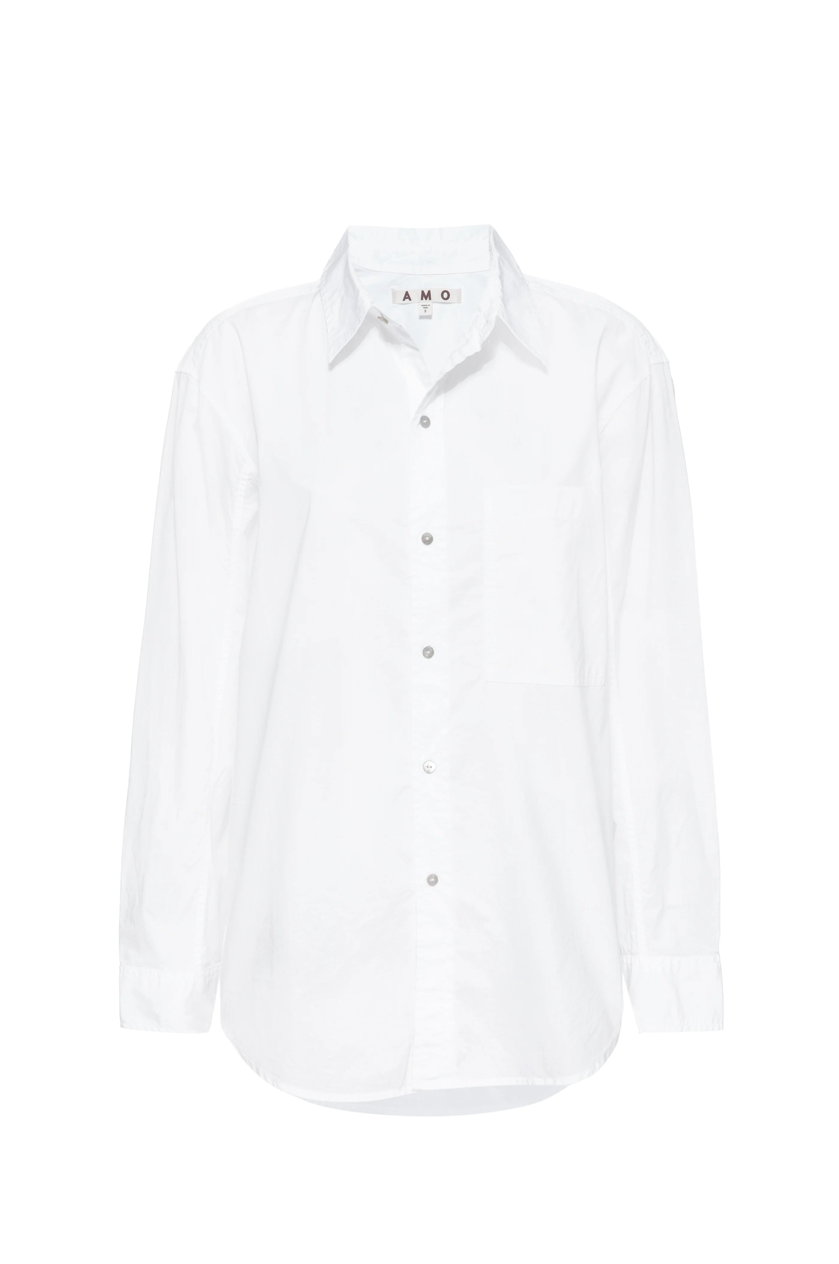 Ruth Oversized Shirt - White by AMO — view 5
