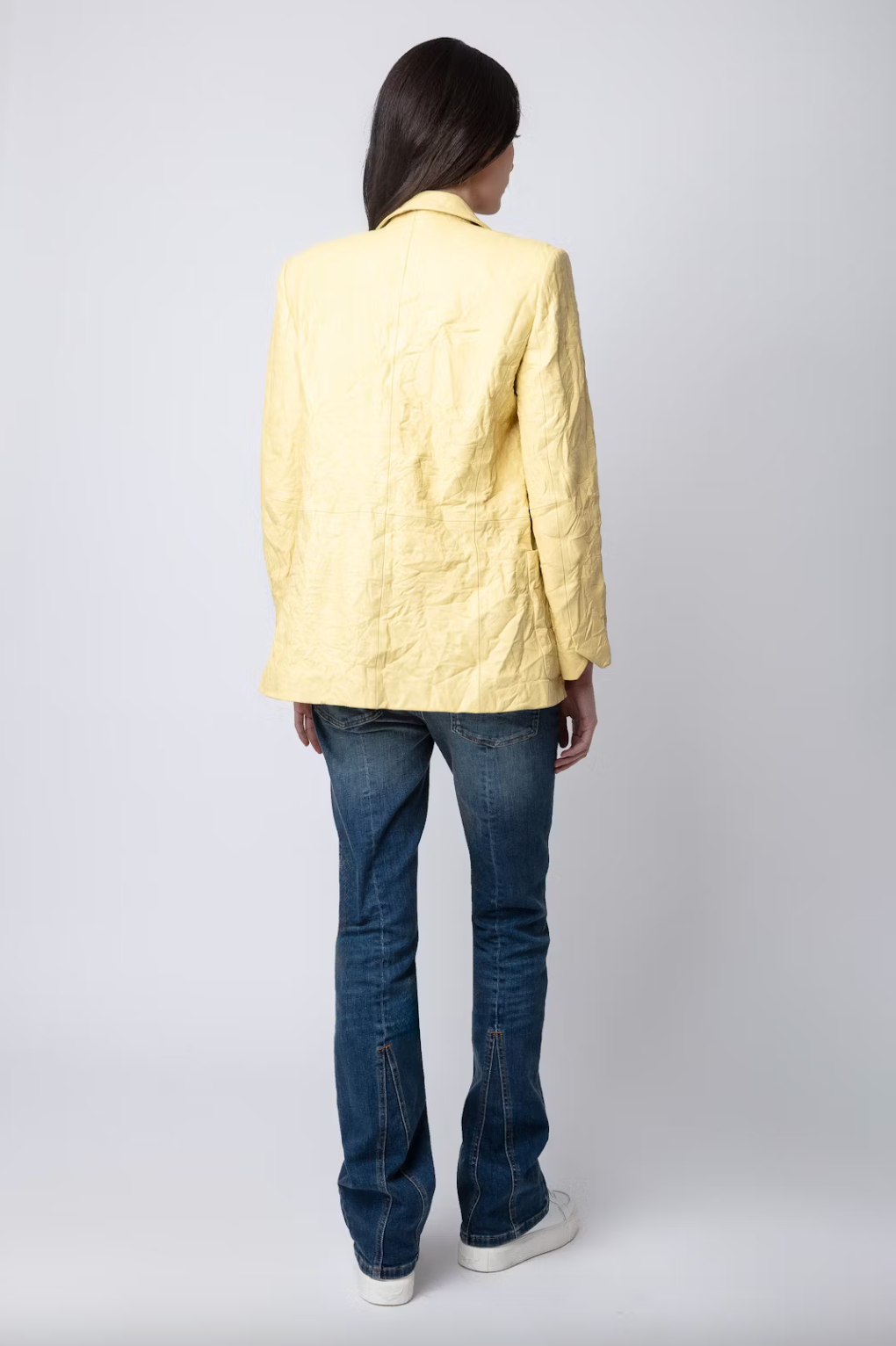 Visko Crinkled Leather Blazer - Shea by Zadig & Voltaire — view 4